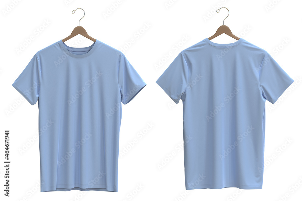 T-shirts on hangers, 3D CAD Model Library