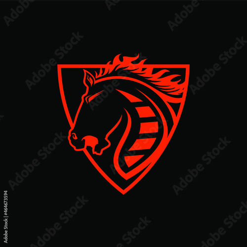Modern, Stunning, Horse Speed Racing Mascot Sport Vector Logo Illustration