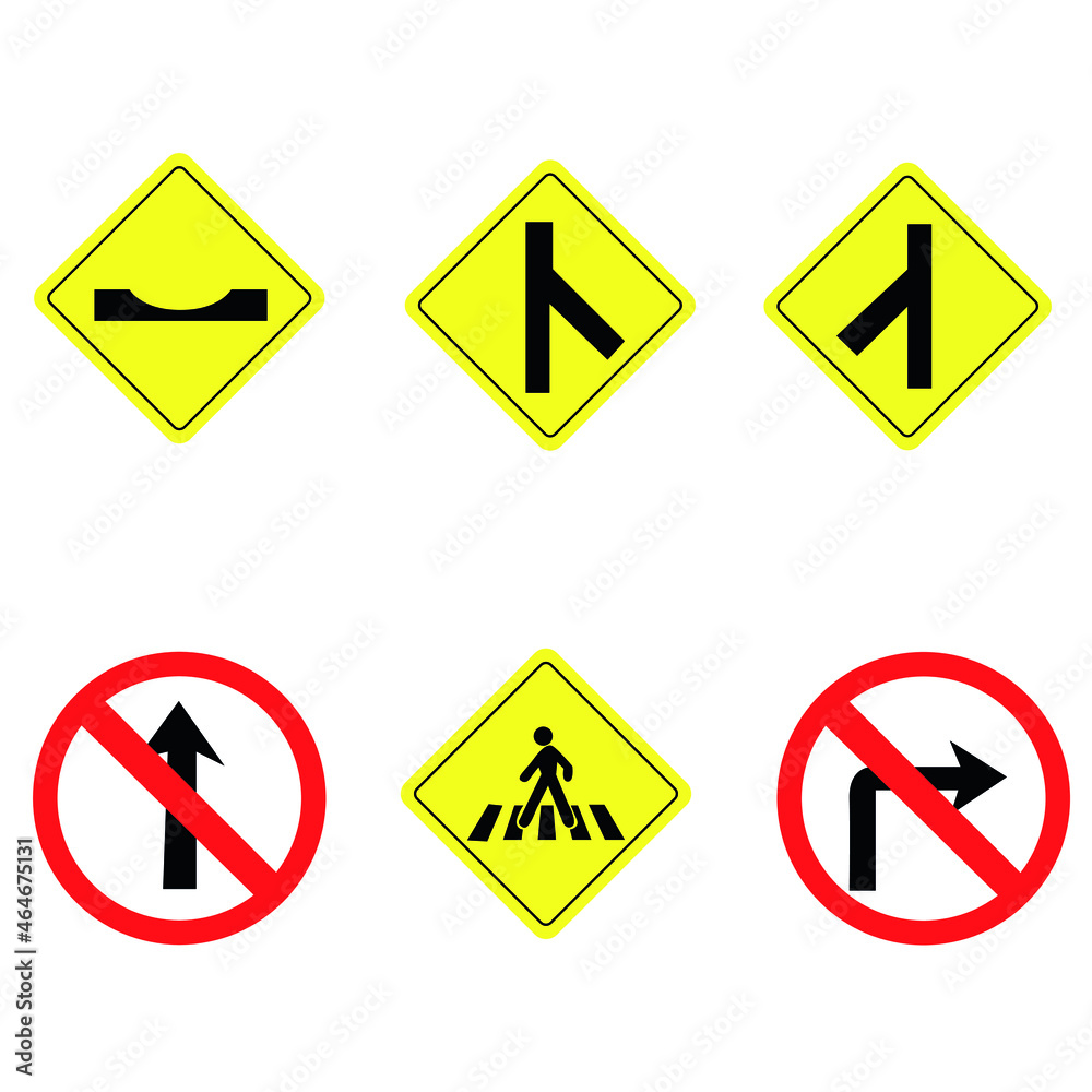 Traffic signs vector icons, vector illustration, vector traffic signs. Traffic signs vector icons, vector illustration, vector traffic signs.