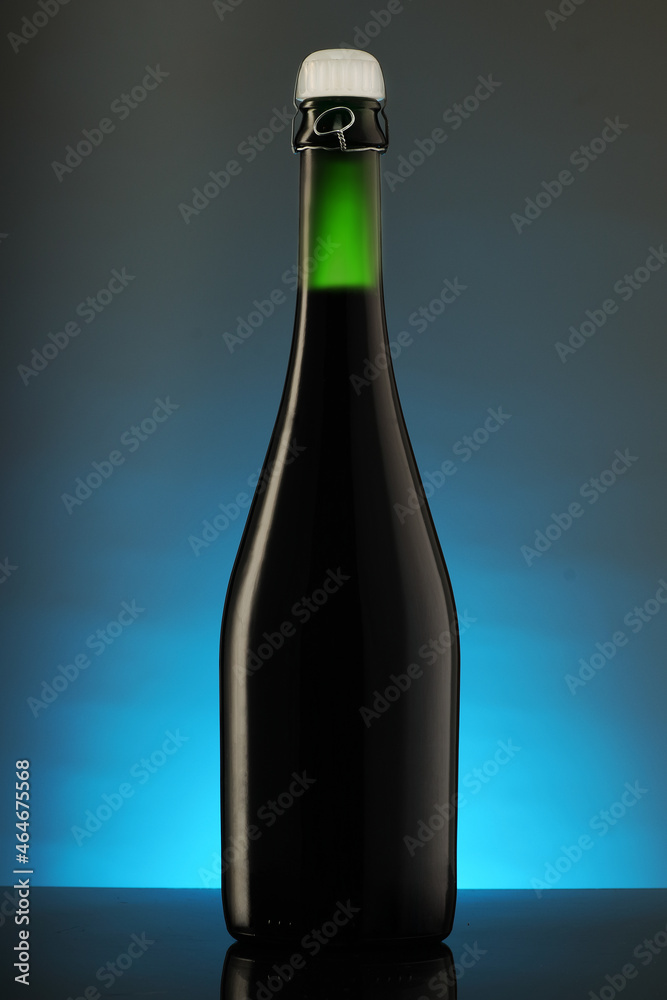 glass full bottle of champagne glass full bottle of champagne