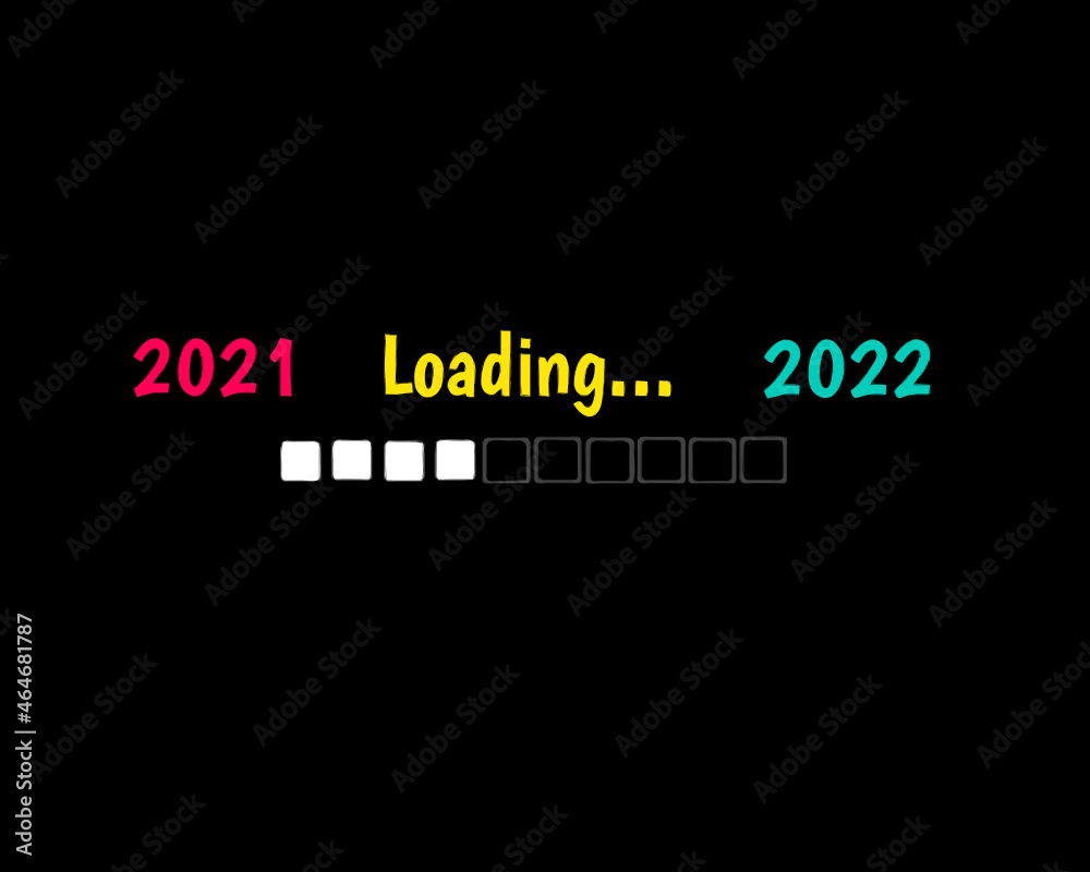 Fototapeta premium New year 2022