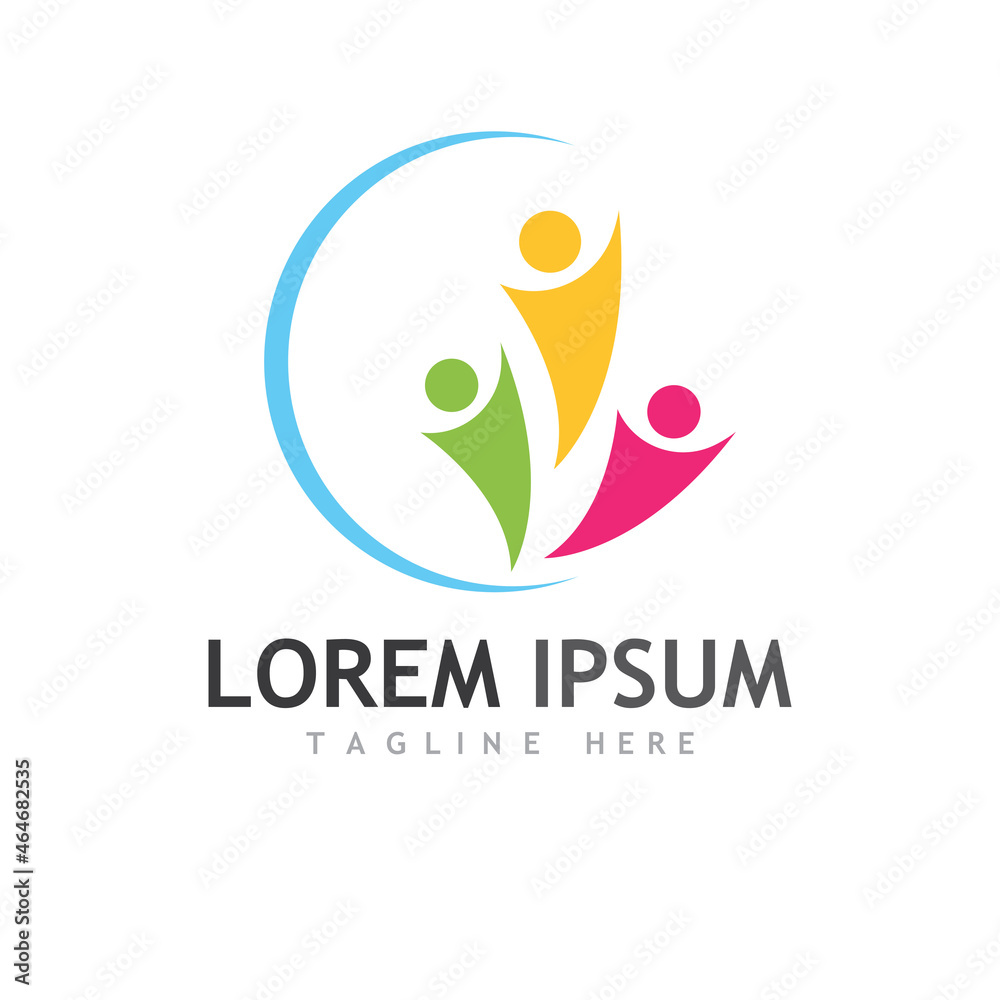 Fototapeta premium Community, network and social icon