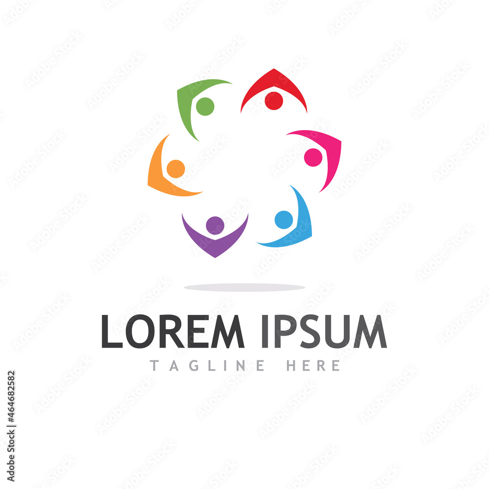 Community, network and social icon Community, network and social icon