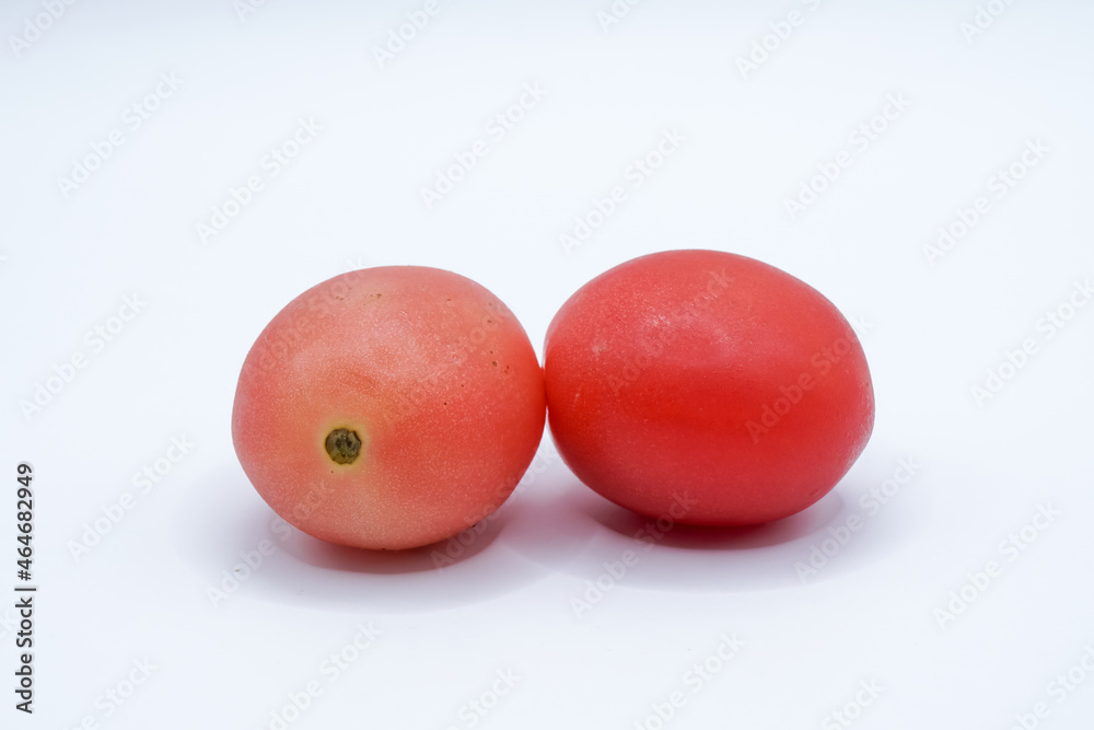 Tomatoes on a white background. Tomatoes on a white background.