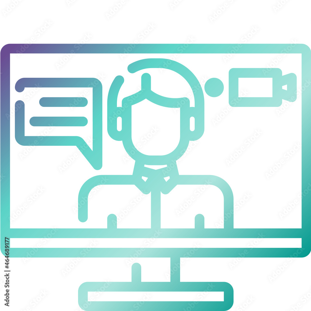 Recording gradient icon Recording gradient icon