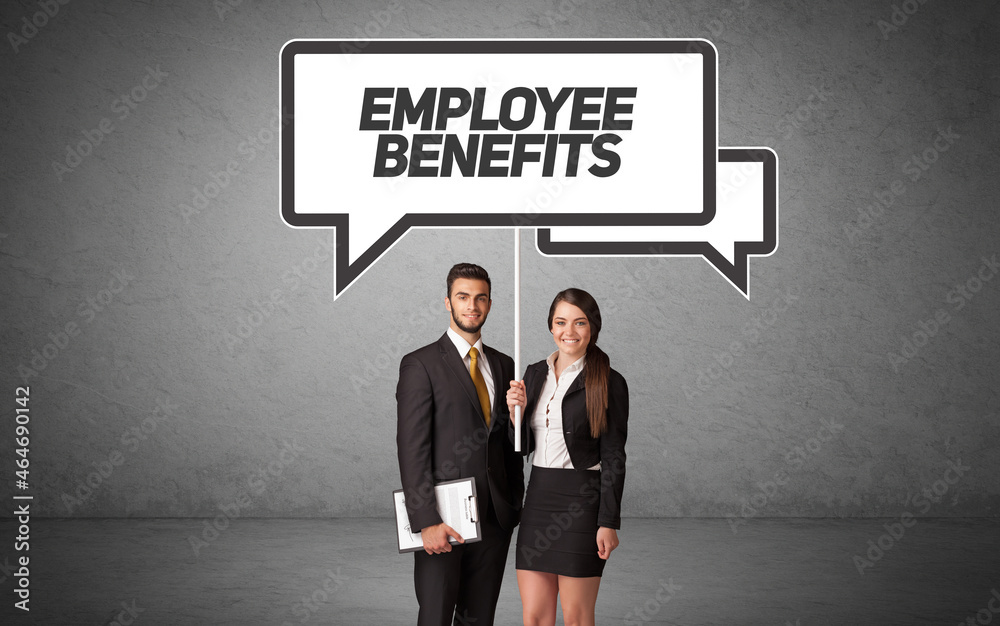 business person in casual holding road sign