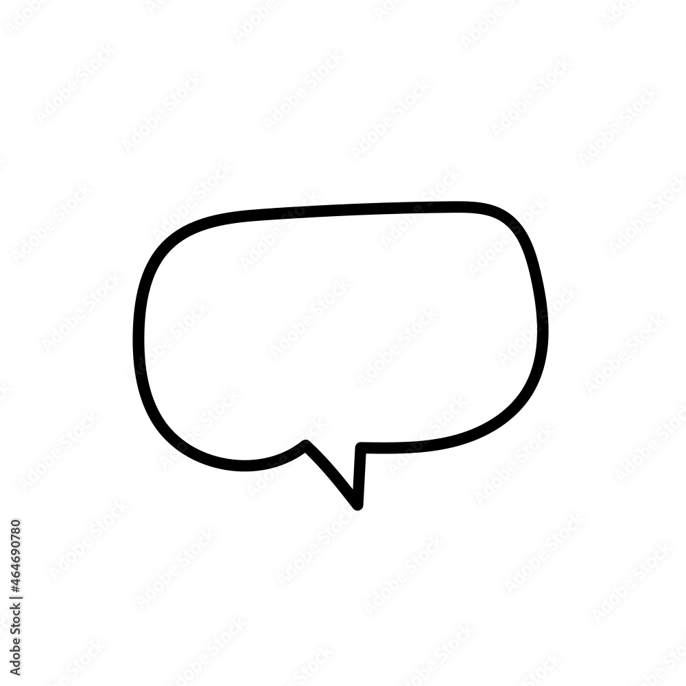 Naklejka premium heart speech bubble