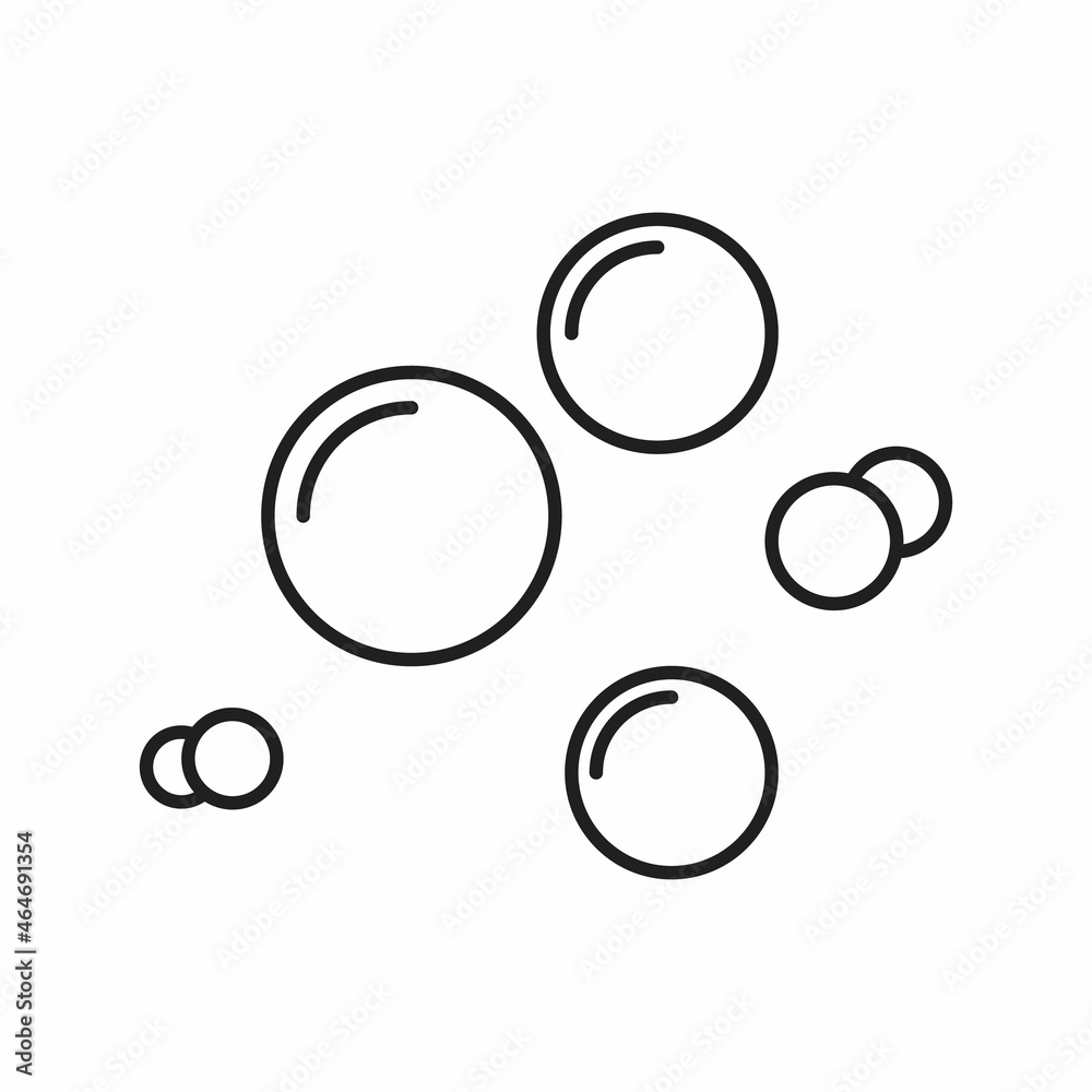 Bubble icon illustration design template Bubble icon illustration design template
