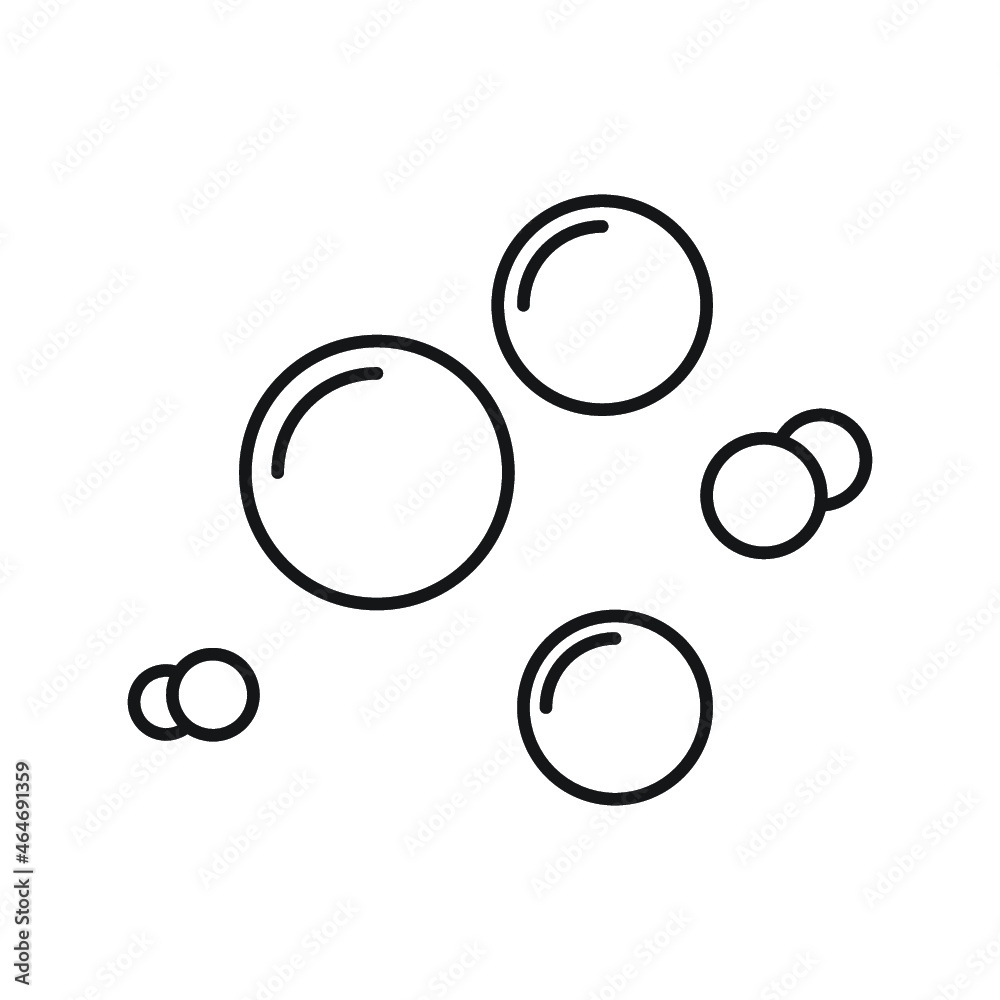 Bubble icon illustration design template Bubble icon illustration design template