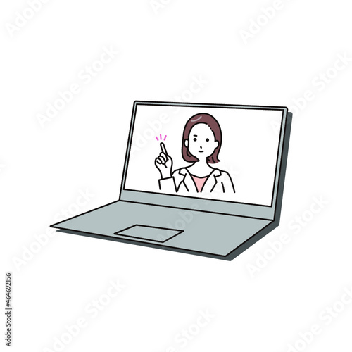 オンライン診療の女性医師