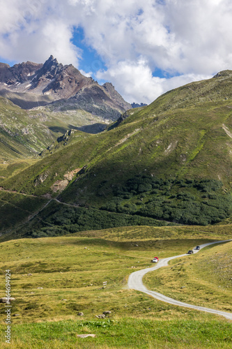 Silvretta mountain scenic road in Austria in Alps © tmag
