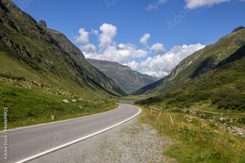 Silvretta mountain scenic road in Austria in Alps