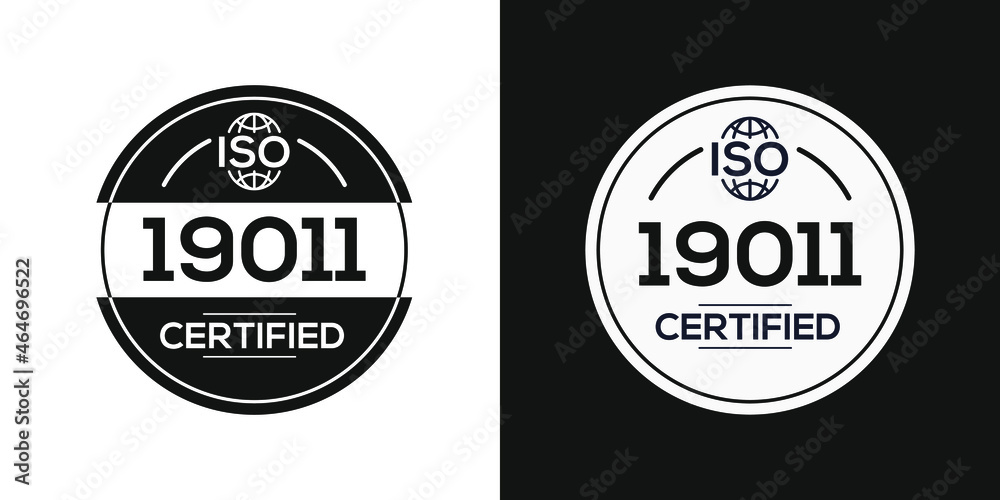 Obraz premium Creative (ISO 19011) Standard quality symbol, vector illustration.