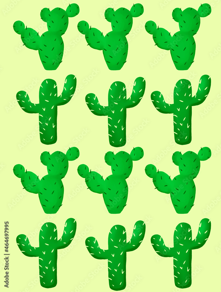 Set of cacti, decorative cacti in pots enjoyable cactus set cartoon set icon cactus with flower Set of cacti, decorative cacti in pots enjoyable cactus set cartoon set icon cactus with flower
