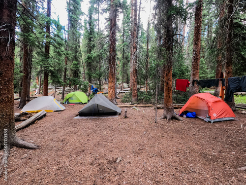 Campsite on the 485 mile Colorado Trail, Colorado