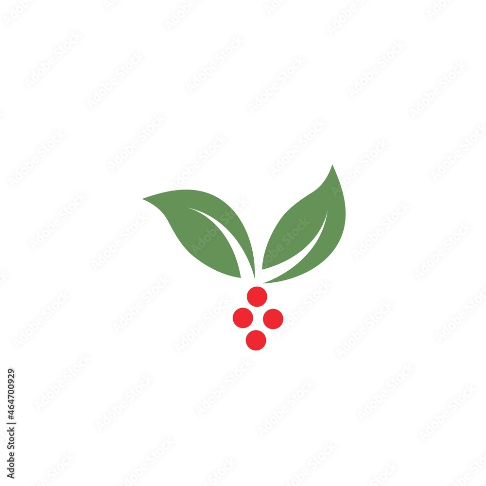 Obraz premium organic leaves icon vector design template