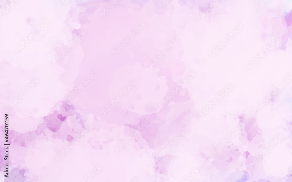 soft pink watercolor background vector. beautiful pink watercolor background with white smoke. Abstract gradient hand painted watercolor grunge texture background.