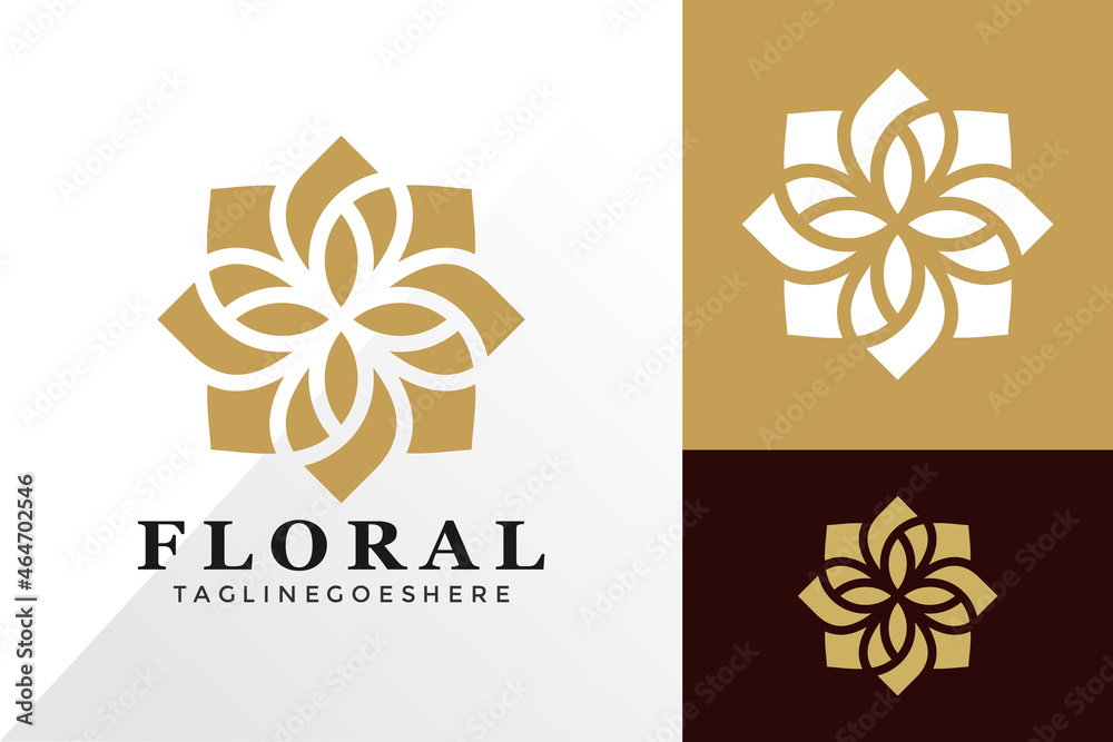 Beauty floral minimalist logo and icon design vector concept for template Beauty floral minimalist logo and icon design vector concept for template