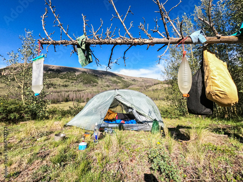 Bilde på lerret Campsite on the 485 mile Colorado Trail, Colorado