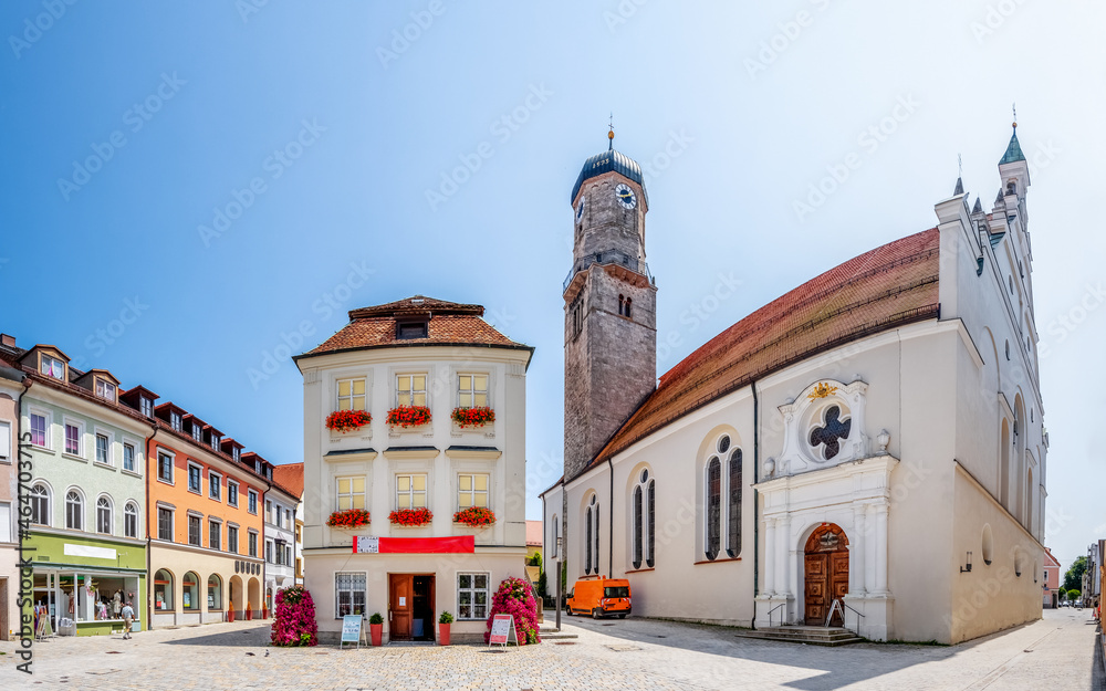 Altstadt, Weilheim in Oberbayern, Bayern, Deutschland 