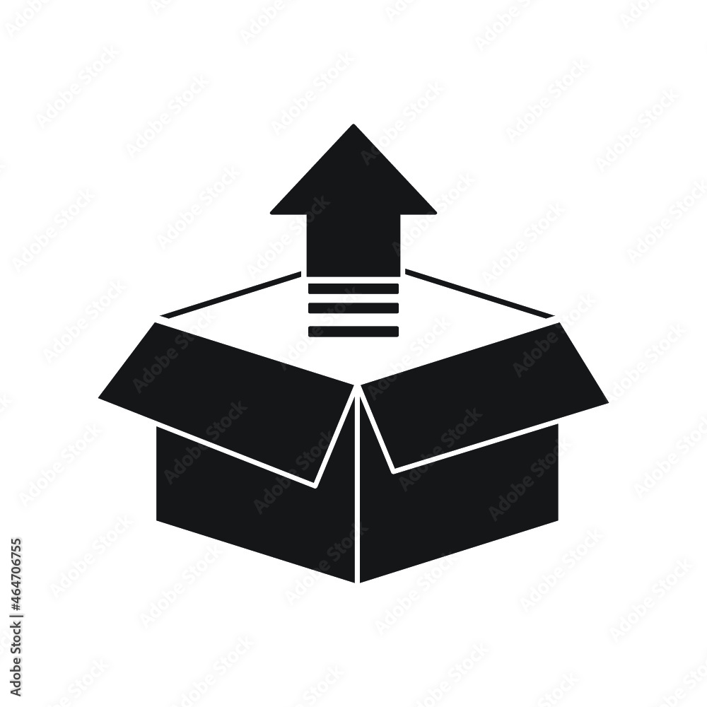 Unboxing. Product release linear icon. Online shopping icon Unboxing. Product release linear icon. Online shopping icon