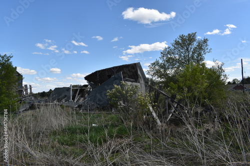 Collapsed Farm House in Ellsworth, Wisconsin