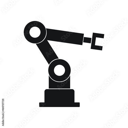 Industrial robot,  icon on white background