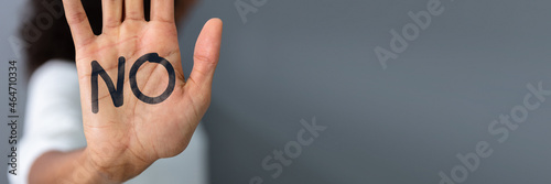 Woman's Hand With Text No photo