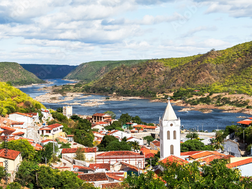 A cidade de Piranhas, Alagoas, Brazil