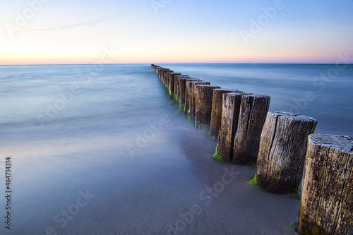 groynes jutting into the baltic sea.