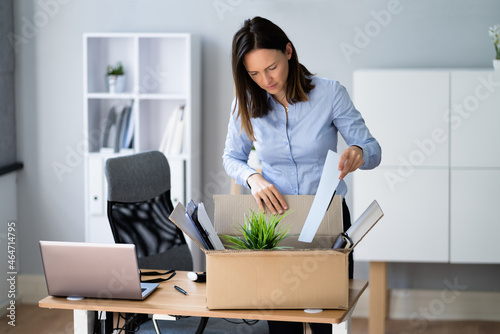 Resign From Job Or Fired Employee Moving Out photo
