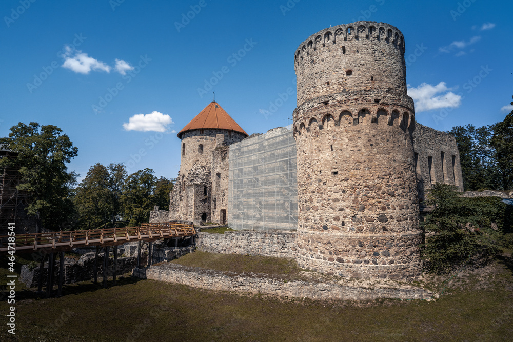 Cesis Castle - Livonian Order medieval castle ruins - Cesis, Latvia
