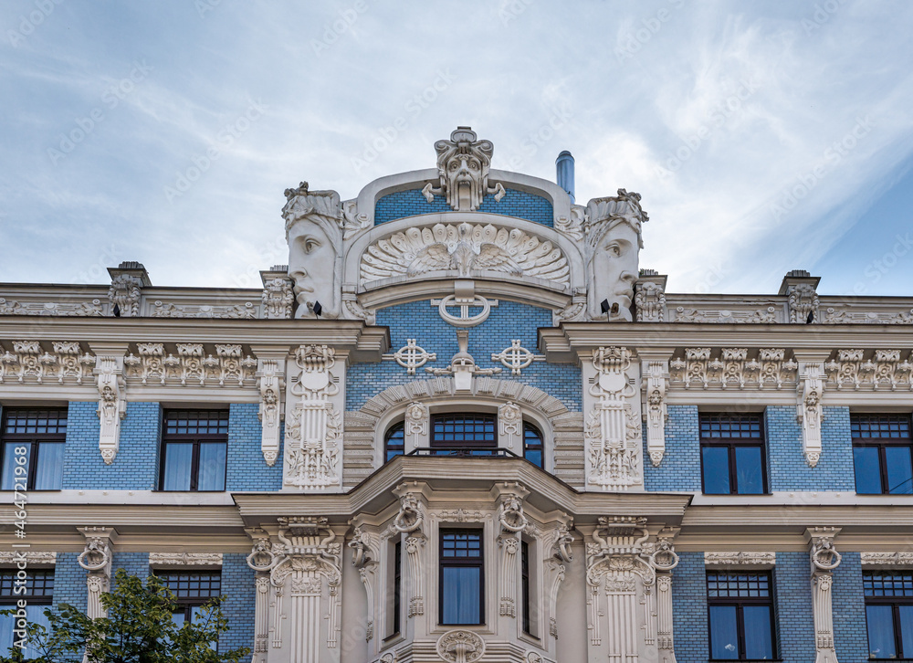 Art Nouveau architecture Buildings in Riga - Riga, Latvia