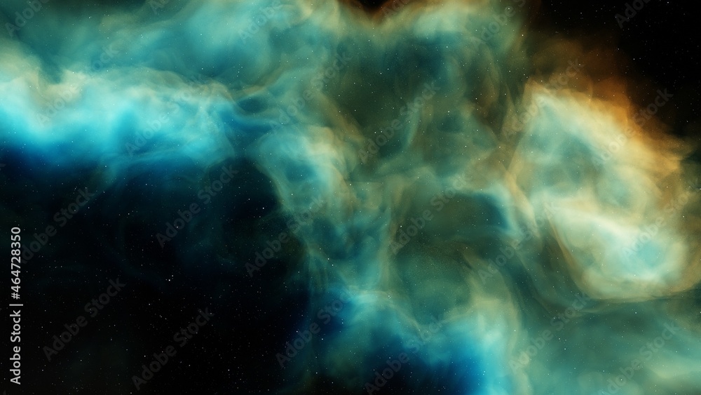 Nebula in space, science fiction wallpaper, stars and galaxy, 3d illustration Nebula in space, science fiction wallpaper, stars and galaxy, 3d illustration