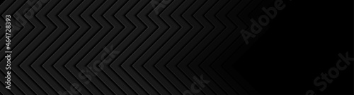 Black stripes abstract technology geometric background. Vector banner design