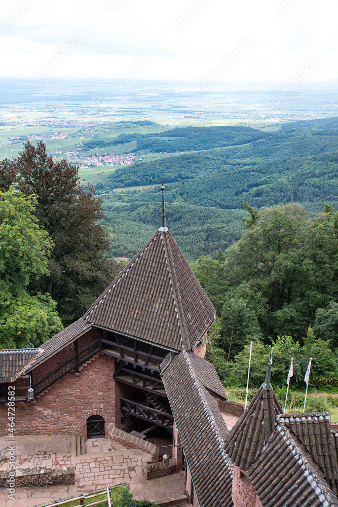 Castle of Haut Koeningsbours in Alsace, France
