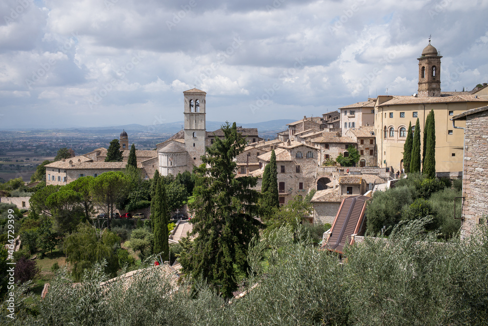 Panoramic view of Assisi Italy
