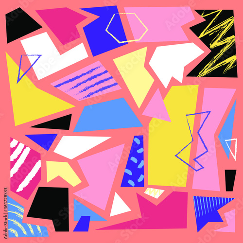 Free Download Geometrical Form Set. Vector Illustration of Abstract Background. - GFXLoad