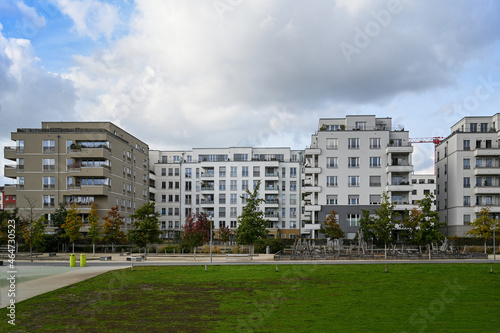 New modern apartment buildings exterior in Berlin