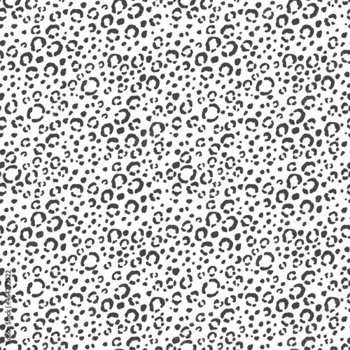 Abstract modern leopard seamless pattern. Animals trendy background. Black and white decorative vector illustration for print, card, postcard, fabric, textile. Modern ornament of stylized skin