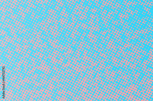 Pop art colorful comics book magazine cover. Polka dots blue and pink background. Cartoon funny dotted retro pattern. Vector halftone illustration. Template design for poster, card, flyer