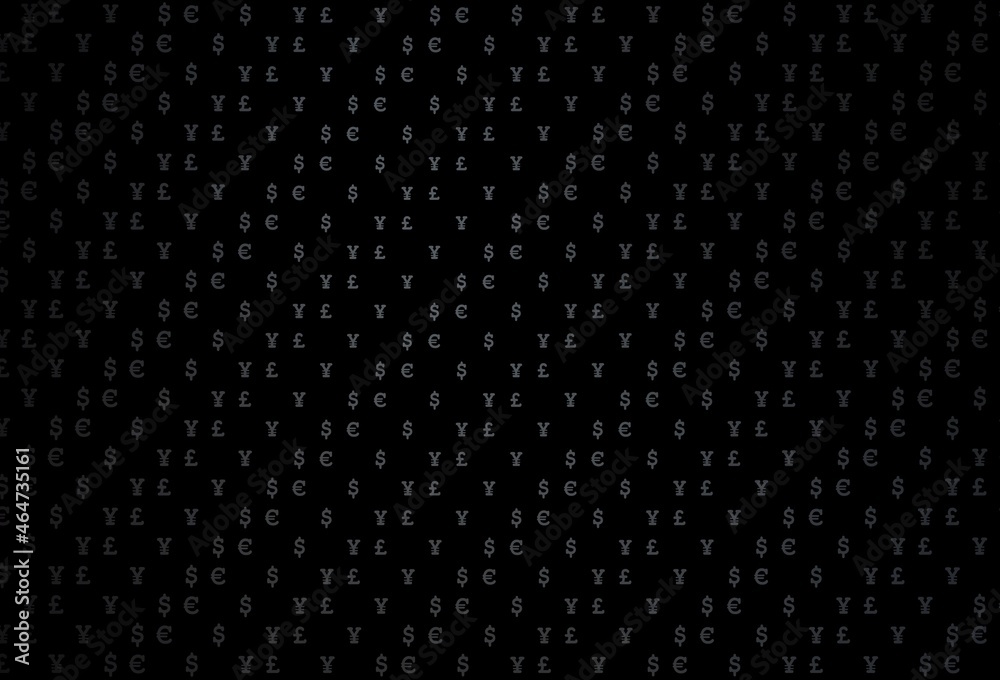 Dark black vector layout with banking symbols. Dark black vector layout with banking symbols.
