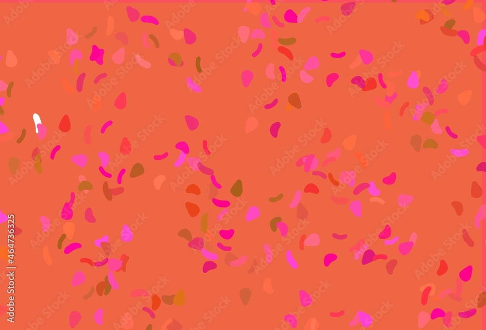 Light Pink, Yellow vector template with memphis shapes. Light Pink, Yellow vector template with memphis shapes.