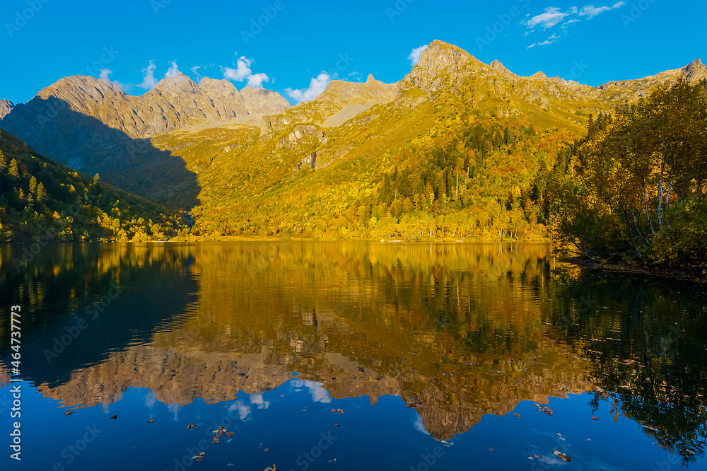 Mountain lake Kardyvach, Caucasian National Park