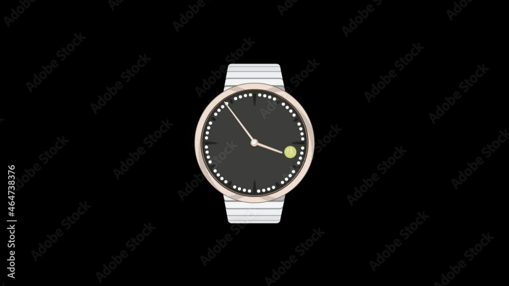 Smart watch with a bracelet. Watch animation Smart watch with a bracelet. Watch animation