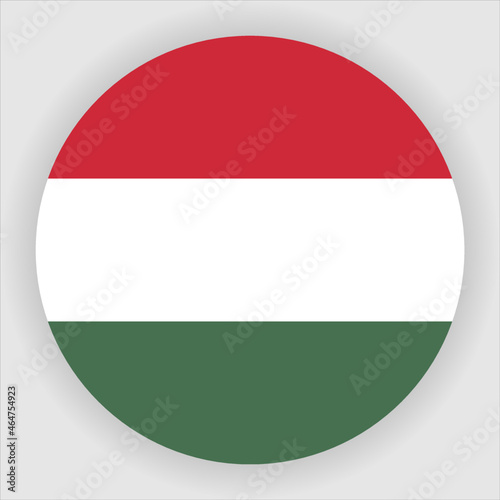 Free Download Hungary Flag Rounded Country Flag button Icon - GFXLoad