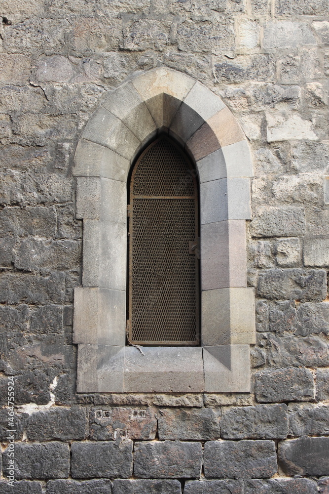 Medieval window in the Gothic Quarter of Barcelona, Spain Medieval window in the Gothic Quarter of Barcelona, Spain