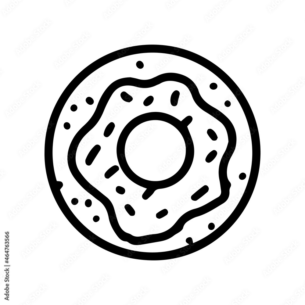 donut line vector doodle simple icon design donut line vector doodle simple icon design