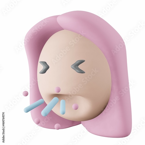 Sneeze - 3D Health Care Illustration Pack