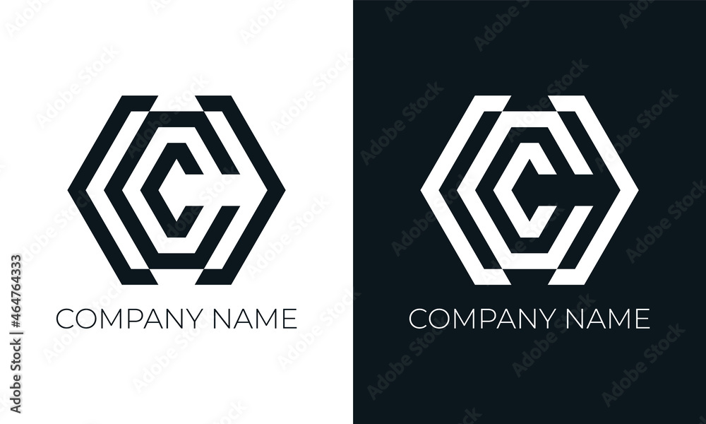 Initial letter c logo vector design template. Creative modern trendy c typography and black colors. Initial letter c logo vector design template. Creative modern trendy c typography and black colors.